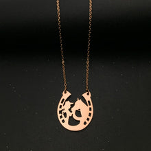 Load image into Gallery viewer, Personalized Horse Girl Necklace
